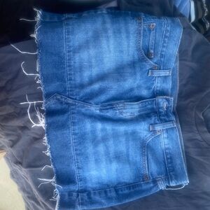 Woman’s Levi’s denim skirt.